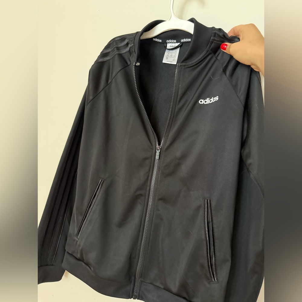 Adidas tracksuit jacket , black!